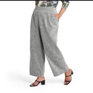 Rachel Comey x Target Black Chevron High-Rise Wide Leg Tweed Pants